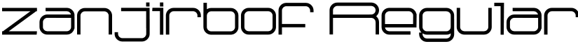 zanjirbof Regular font