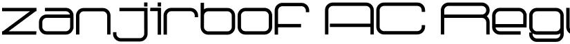 zanjirbof AC Regular font