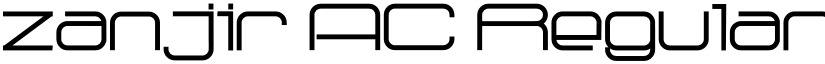 zanjir AC Regular font