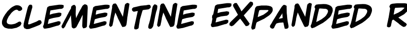 Clementine Expanded Regular font