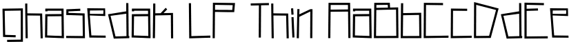 ghasedak LP Thin font