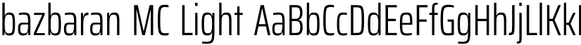 bazbaran MC Light font