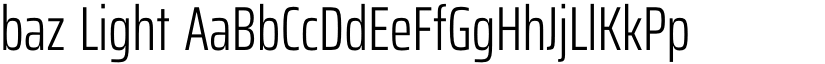 baz Light font