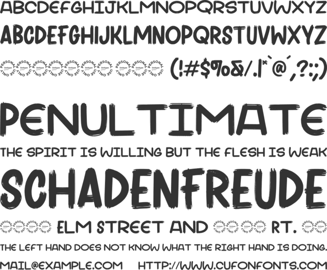 LITTLE FOODY DEMO font preview