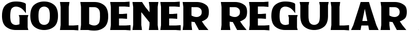 Goldener Regular font