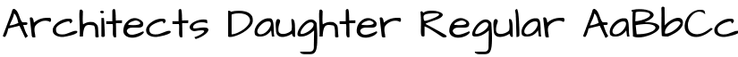 Architects Daughter Regular font