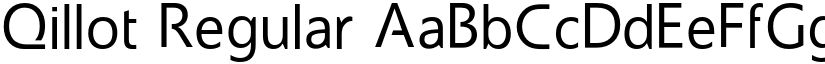 Qillot Regular font