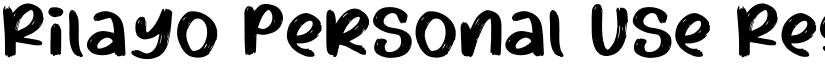 Rilayo Personal Use Regular font