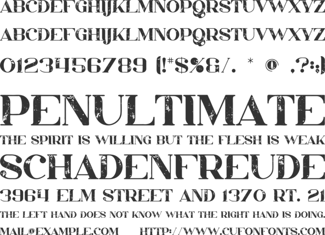 Rhys font preview