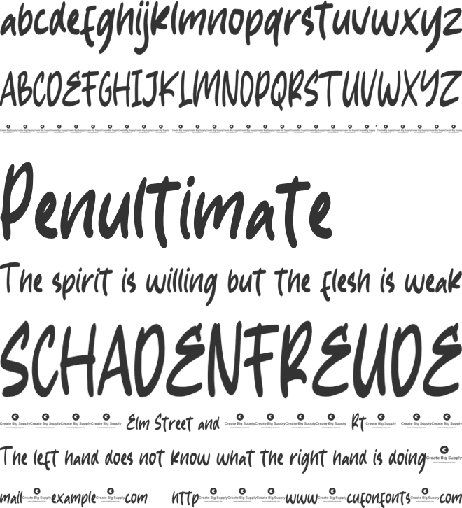 Orange Butter font preview