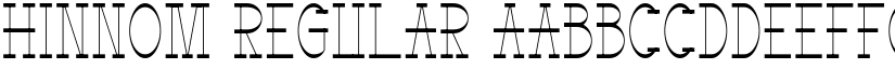 Hinnom Regular font