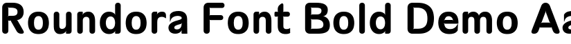 Roundora Font Bold Demo font