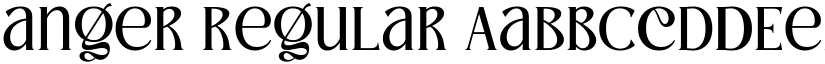 anger Regular font