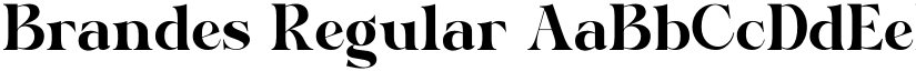 Brandes Regular font