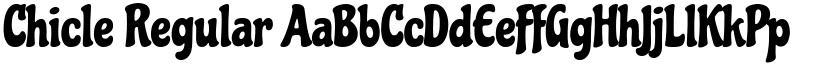 Chicle Regular font
