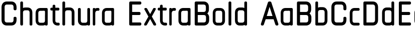 Chathura ExtraBold font