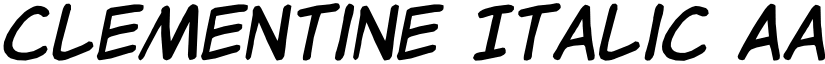 Clementine Italic font