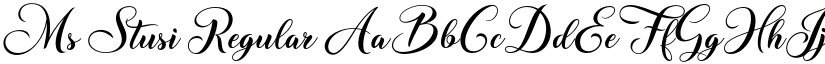 Ms Stusi Regular font