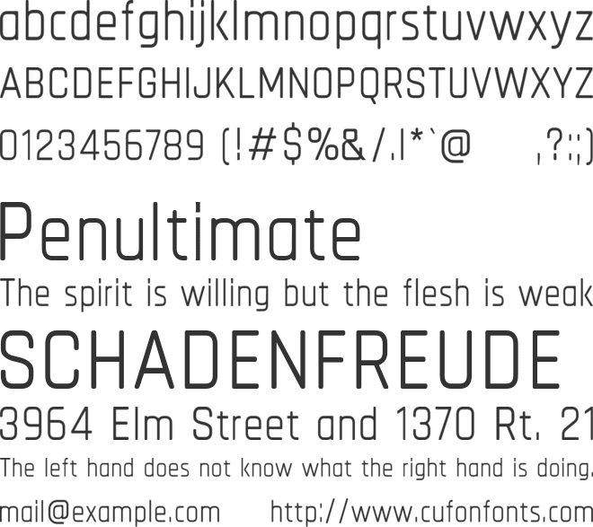 Chathura font preview