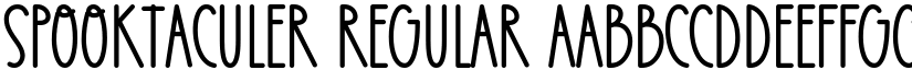 Spooktaculer font download