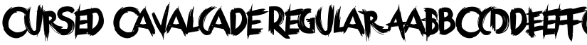 Cursed Cavalcade Regular font
