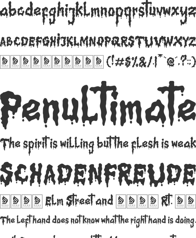 Nocturnus Sigil font preview