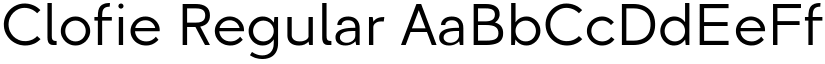 Clofie Regular font