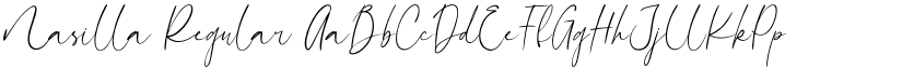 Nasilla Regular font