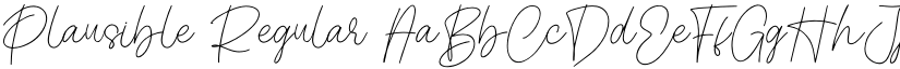Plausible Regular font