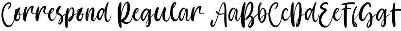 Correspond Regular font