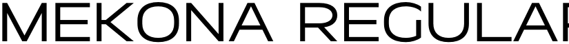 Mekona Regular font