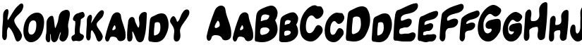 Komikandy font