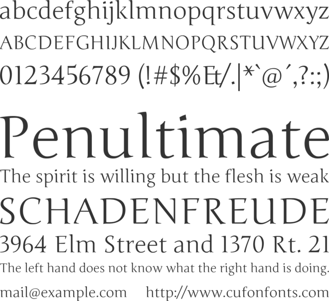 Junge font preview