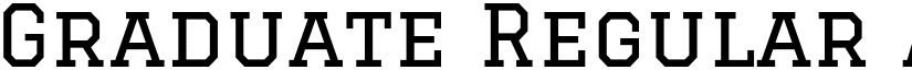Graduate Regular font