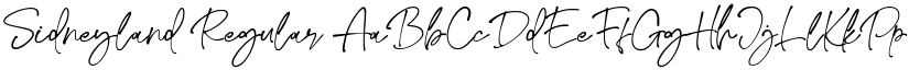 Sidneyland Regular font