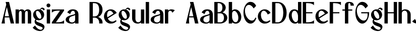 Amgiza Regular font