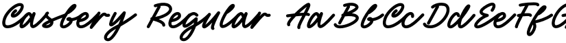 Casbery Regular font