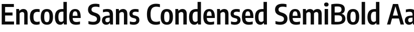 Encode Sans Condensed SemiBold font