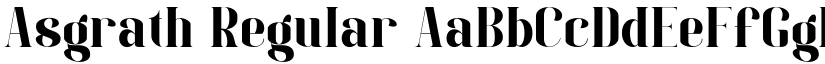 Asgrath Regular font