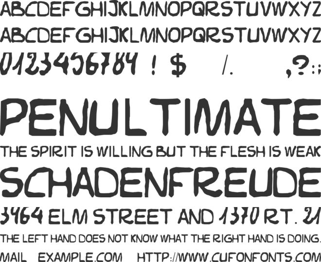 Elvifrance font preview