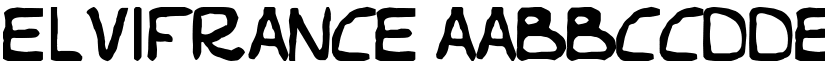 Elvifrance font