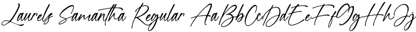 Laurels Samantha Regular font
