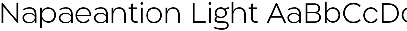 Napaeantion Light font