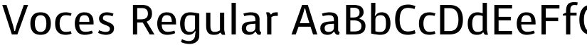 Voces Regular font