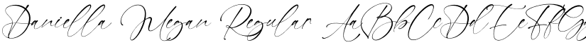 Daniella Megan Regular font