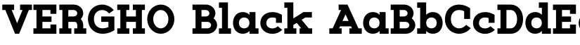 VERGHO Black font