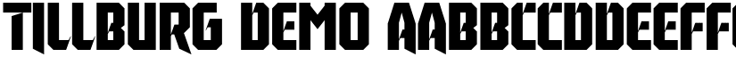 Tillburg DEMO font