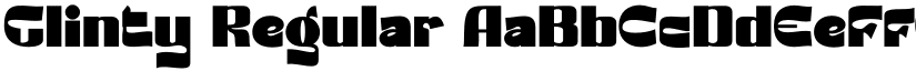 Glinty Regular font