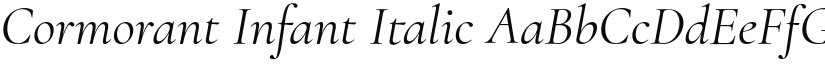 Cormorant Infant Italic font