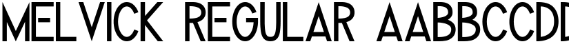Melvick Regular font